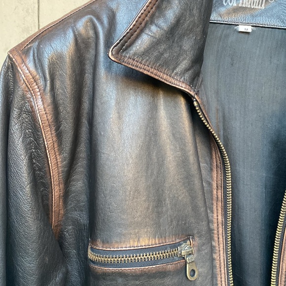 vintage leather jacket from Camden town, England, copyright brand size medium - Picture 5 of 12
